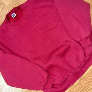 Vintage Russell Athletic Sweatshirt Mens XL Maroon Crewneck 90s Sweater